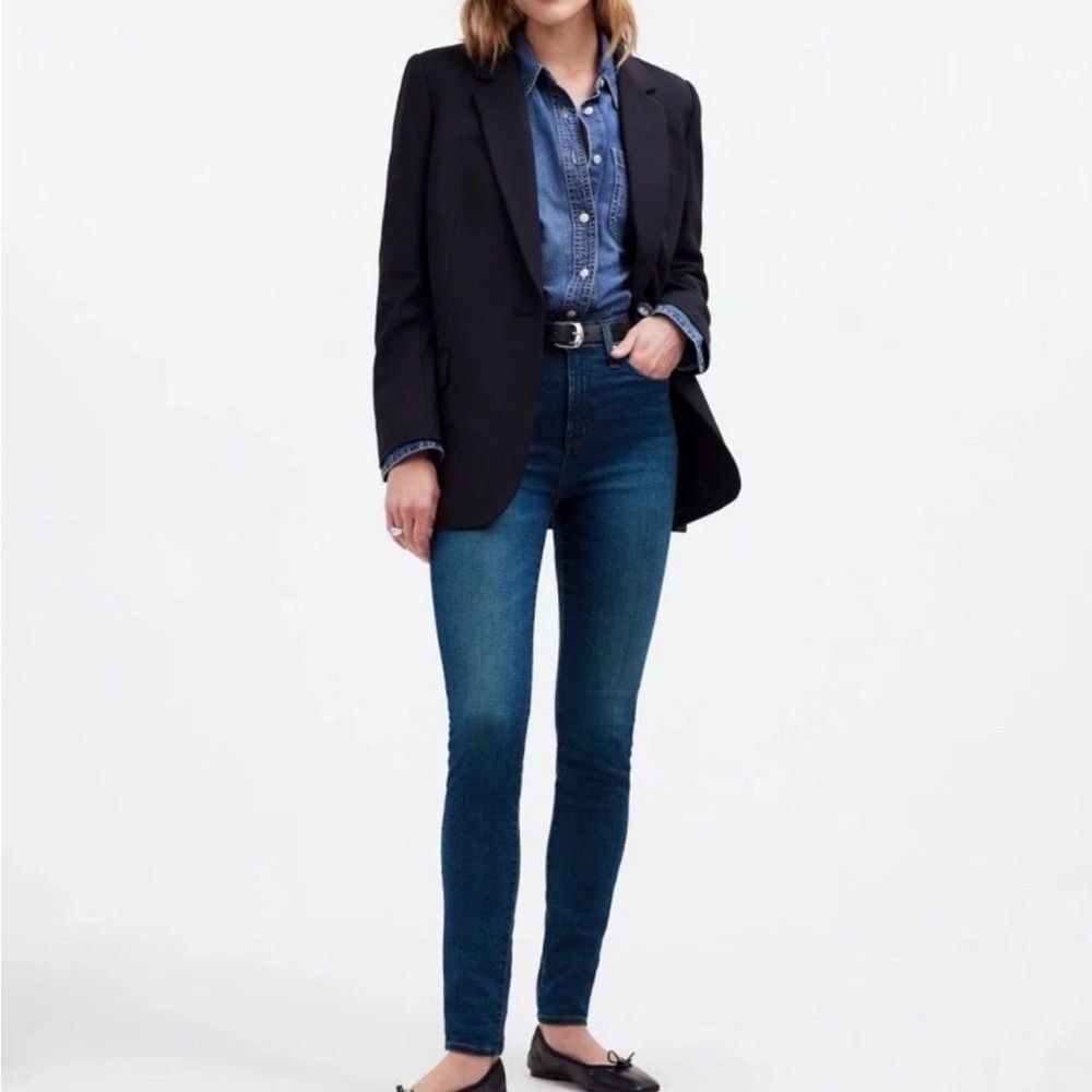 Madewell Women’s 10 in High Rise Skinny Dark Denim Women’s Jeans Size 26